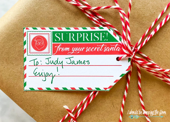 Secret Santa Printable Gift Tags