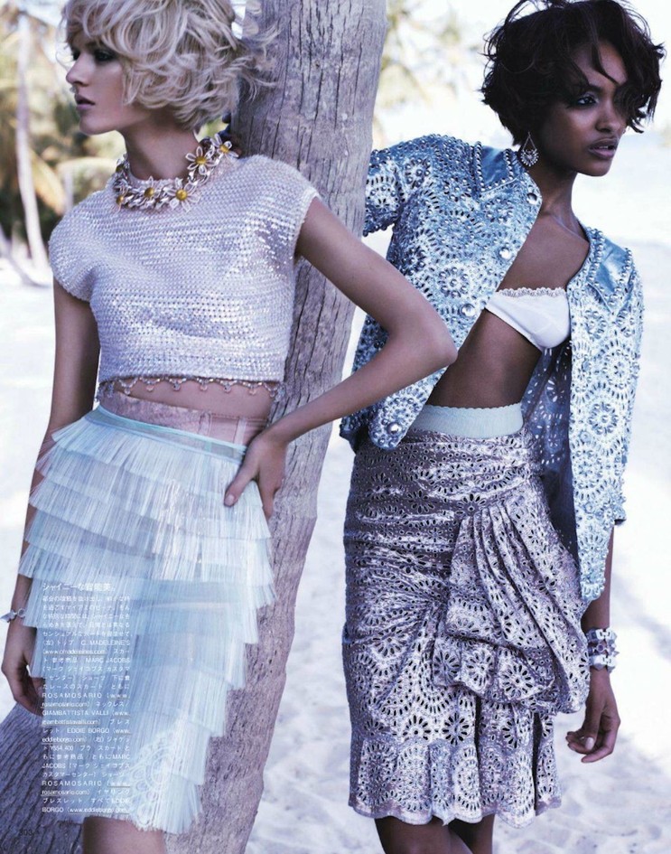 Vogue Japan April 12 Daria Strokous Jourdan Dunn By Josh Olins Cool Chic Style Fashion