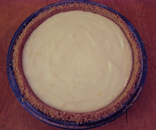 Uncooked Lemon Pie from Above