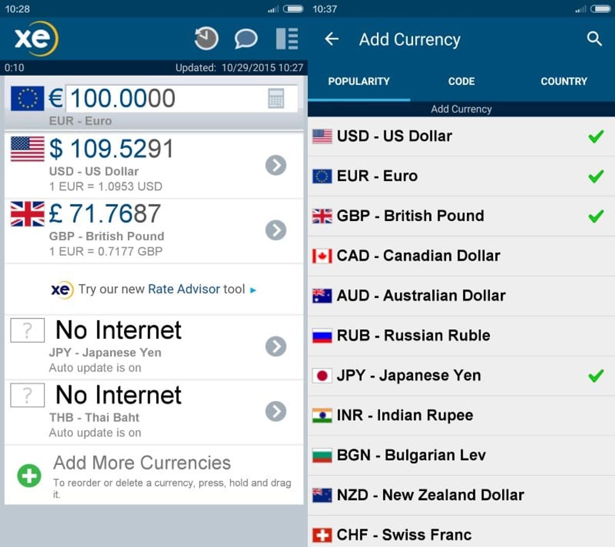 تحميل برنامج Xe Currency لمعرفة اسعار الدولار وجميع العملات 2019