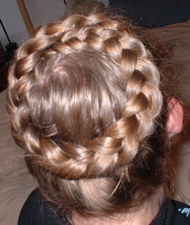 Crown braid  hair style