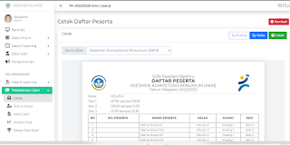 cetak daftar peserta asesmen