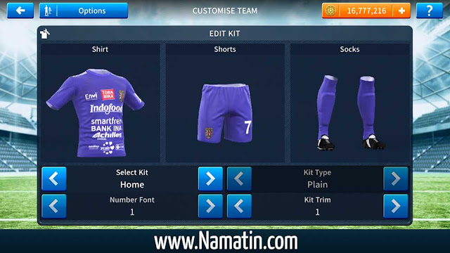 Link Kostum Dream League Soccer Bali United