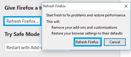 Cara Mereset / Mengembalikan Pengaturan Awal Mozilla Firefox