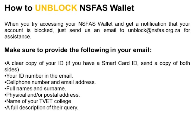 accessing your NSFAS Wallet