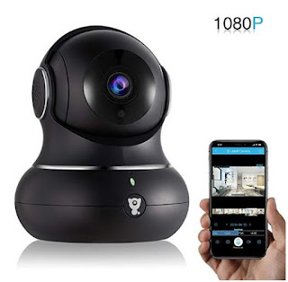 Wireless Home IP Camera - Littlelf Security Indoor WiFi Camera 1080P IP for Baby,Pets,Home,Office,Monitor with Pan Tilt Zoom,Night Version & 2-Way Audio Cloud Service Available (Black)