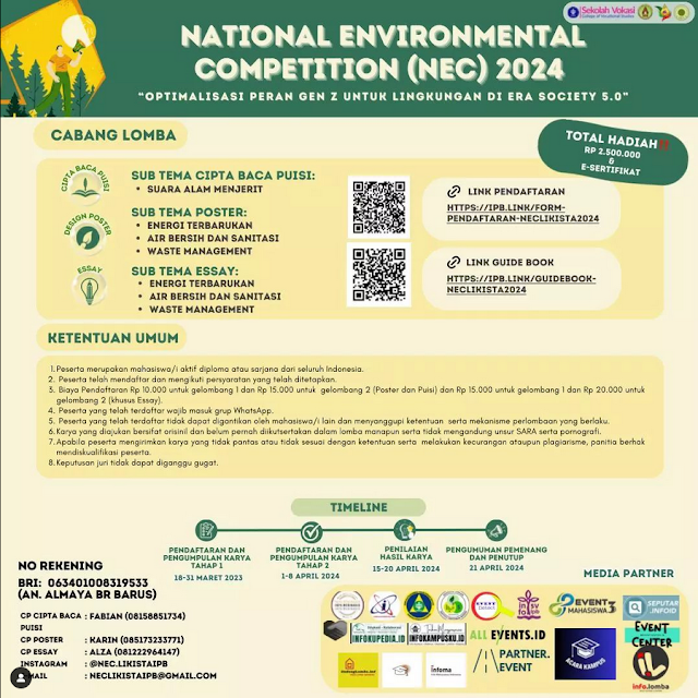 National Environment Competition 2024 (NEC 2024)