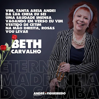 BETH CARVALHO - PERDEMOS UM ÍCONE DA MPB, DIZ ANDRÉ FIGUEREDO