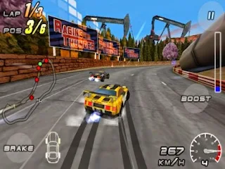 Screenshots of the Raging Thunder 2 for Android tablet, phone.