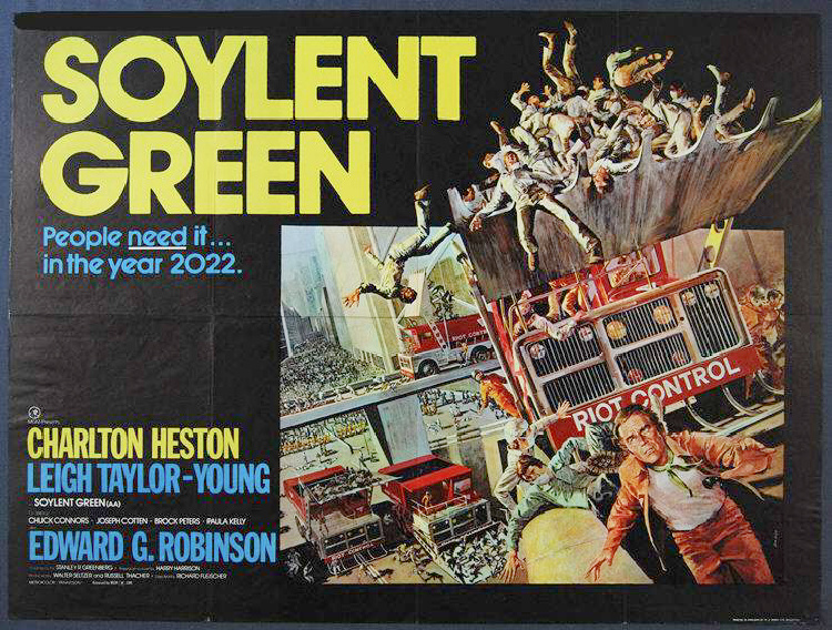 A Vintage Nerd, Soylent Green 1973, Old Hollywood Movies, Classic Film Blog, Charlton Heston, Edward G. Robinson Soylent Green
