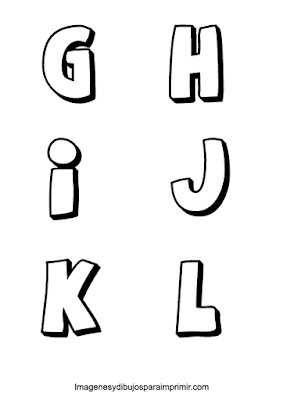 Letras G, H, I, J, K, L 