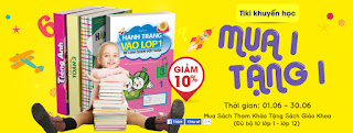 Mua 1 tặng 1 khi đặt mua sách online tại Tiki trong mùa hè này