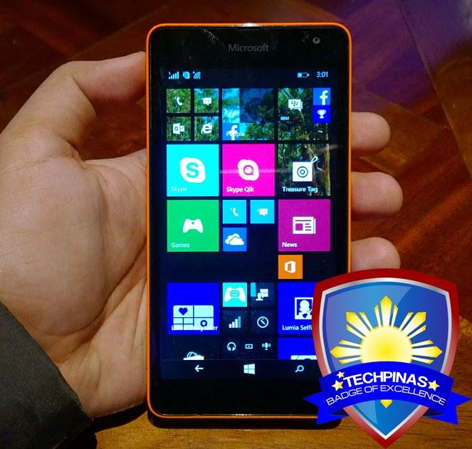 Microsoft Lumia 535, Microsoft Lumia 535 Philippines, TechPinas Badge of Excellence