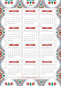free printable 2019 calendar