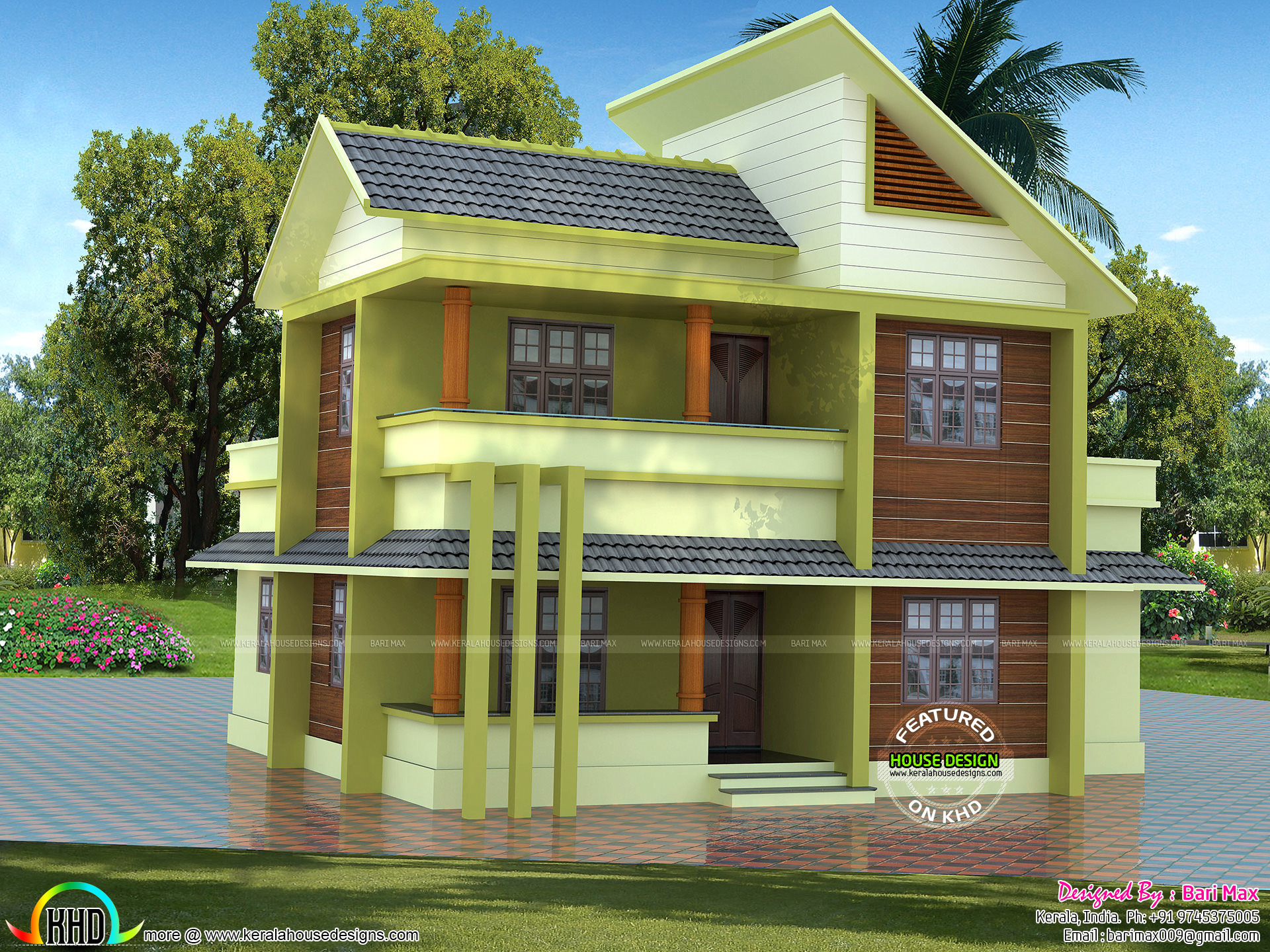 1700 sq ft 30 lakhs cost estimated modern home Kerala 