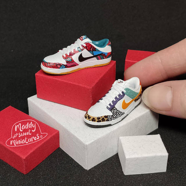 Miniature mini sneakers nike Dunk safari mix e Dunk Parra