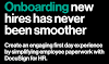 Onboarding new hires has never been smoother