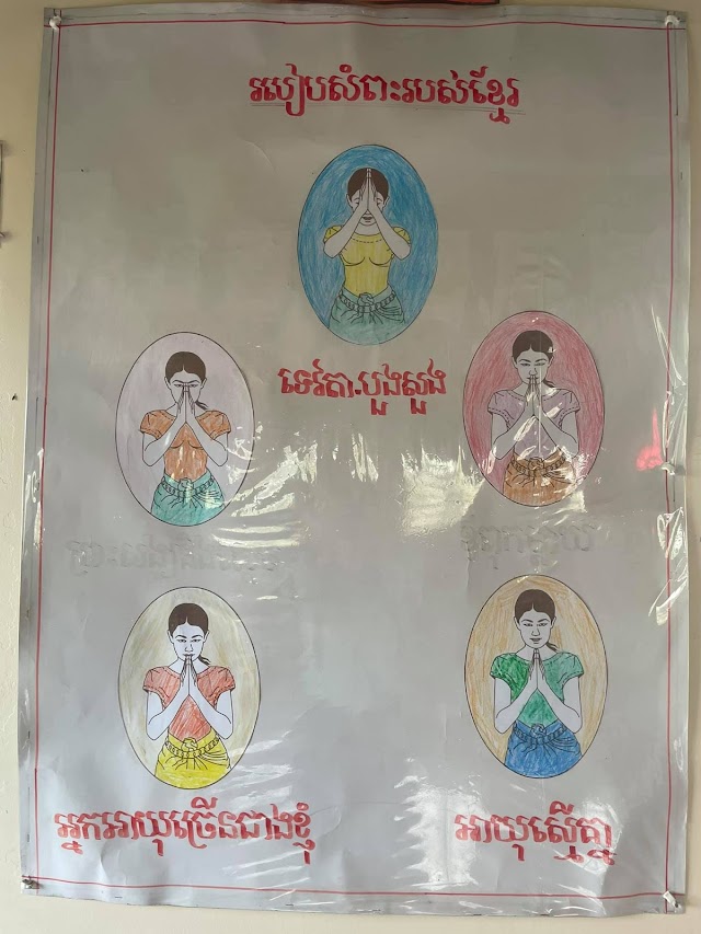 The use of English analogy to clarify the meaning of Khmer words