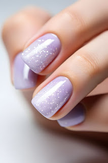 Lavender Cream Manicure
