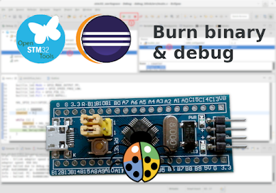 Upload binary and debug STM32 bluepill on Eclipse