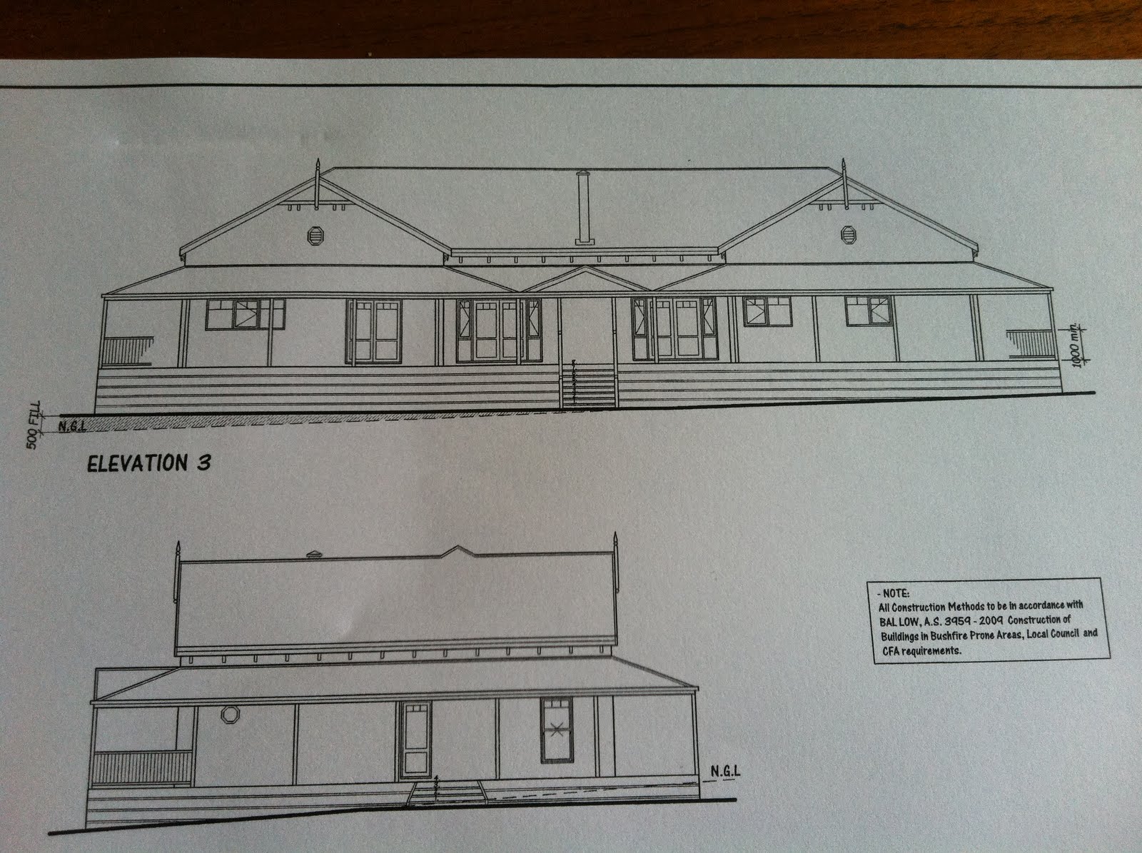 White Verandah  House  plans 