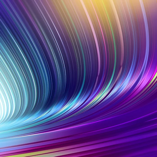 Abstract Waves Colorful Neon HD Desktop Wallpaper