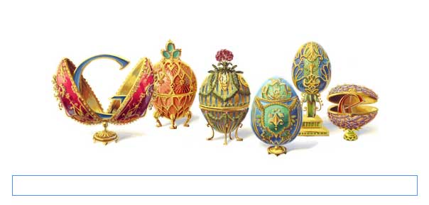 Logo Google 30 Mei 2012 Hari Ini, Peter Carl Fabergé Pengrajin Telur Paskah Dari Emas Logo Google 30 Mei 2012, Siapa Sih Logo Google Hari ini 30 Mei 2012