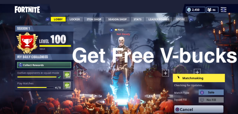 V bucks generator no verification