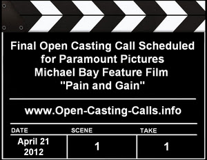 Extras Open Casting Call Pain and Gain in Miami