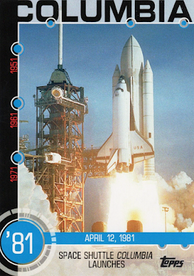 2015 Topps Baseball Series One 12A - Space Shuttle Columbia Launches