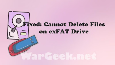 Cannot Delete Files on exFAT Drive