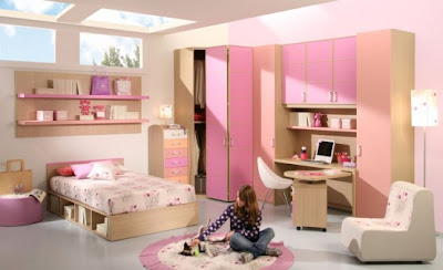 Kids Bedroom Designs on Modern Pink Color Kids Bedroom Interior Design Ideas