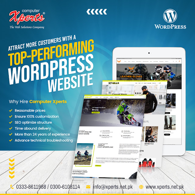Computer Xperts offers WordPress design and development Services in sialkot lahore and around the world