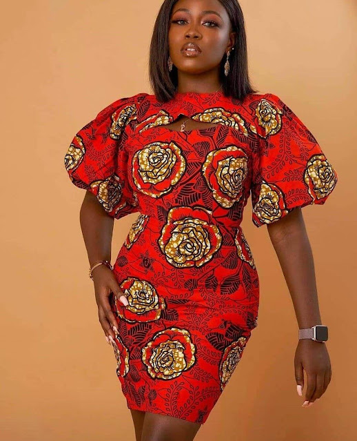 Ankara Short Gown Styles: Latest Short Gown For Ladies 2022.