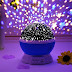 QONETIC Night Light Lamp Projector, Star Light Rotating Projector, Star Projector Lamp with Colors and 360 Degree Moon Star Projection with USB Cable,Lamp for Kids Room (New)