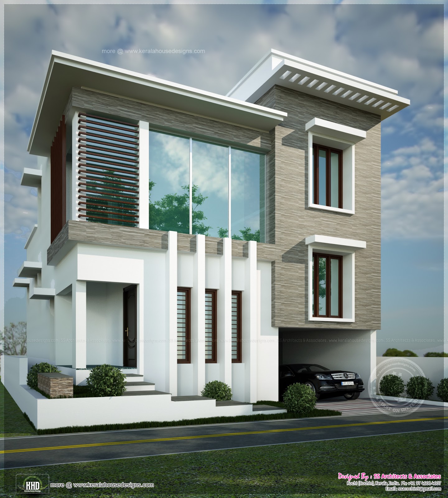 2450 square  feet  contemporary  modern  home  Home  Kerala Plans 