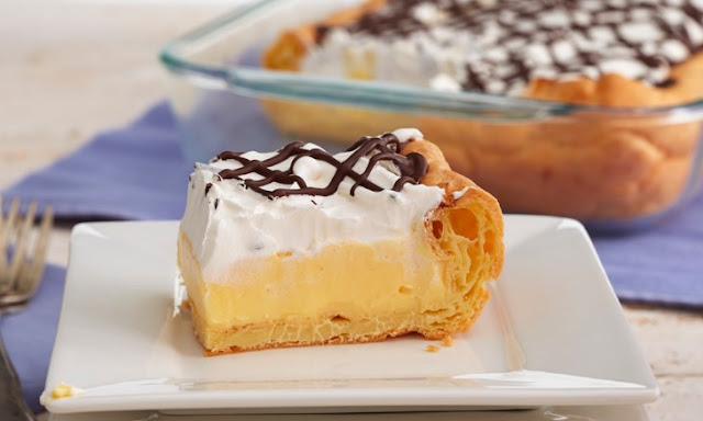 Cream Puff Cake #dessert #cake