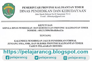 Kalender Pendidikan Kalimantan Timur Tahun 2023-2024 (www.pelajarancg.blogspot.com)