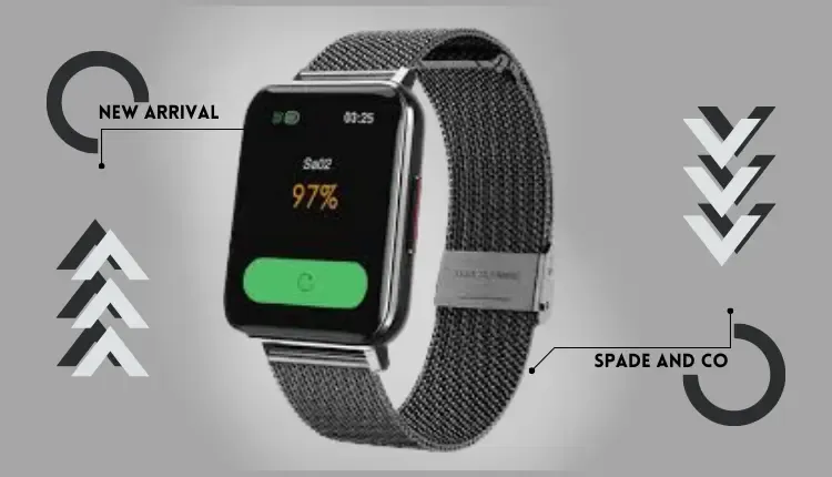 Spade and Co Smartwatch image with a gray background
