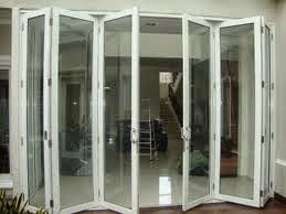 Kaca Tempered Dan Laminated Pintu Folding Alumunium dan 