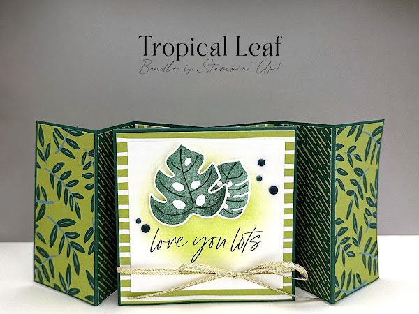 Flying Seagull Fun-Fold Card | VIDEO | Tropical Leaf Bundle | Online Exclusive Products