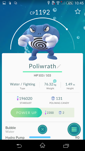 蚊香泳士 Poliwrath 配招最佳技能 - Pokemon GO寶可夢