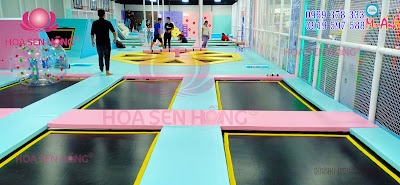 trampoline - sàn nhún - sàn bậc thể lực - jump arena