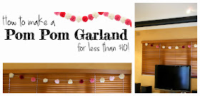 How to Make a Pom Pom Garland on a Budget - Cheap Party Decoration DIY Ideas