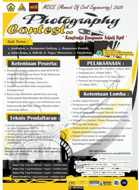 Lomba Fotografi Nasional 2020 di Universitas Bengkulu