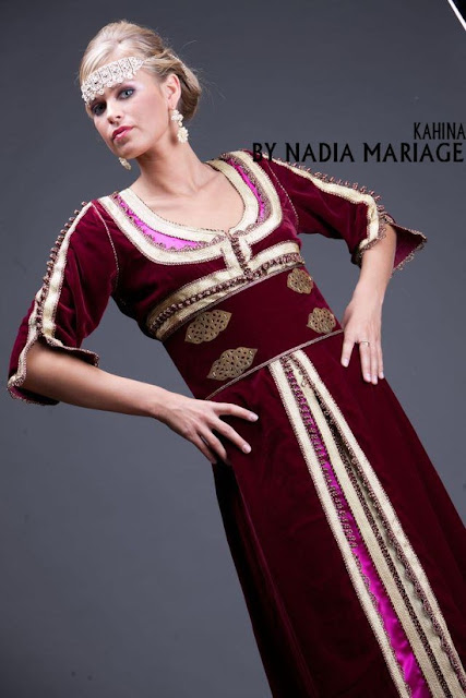 caftan velours, takchita mobra maroc