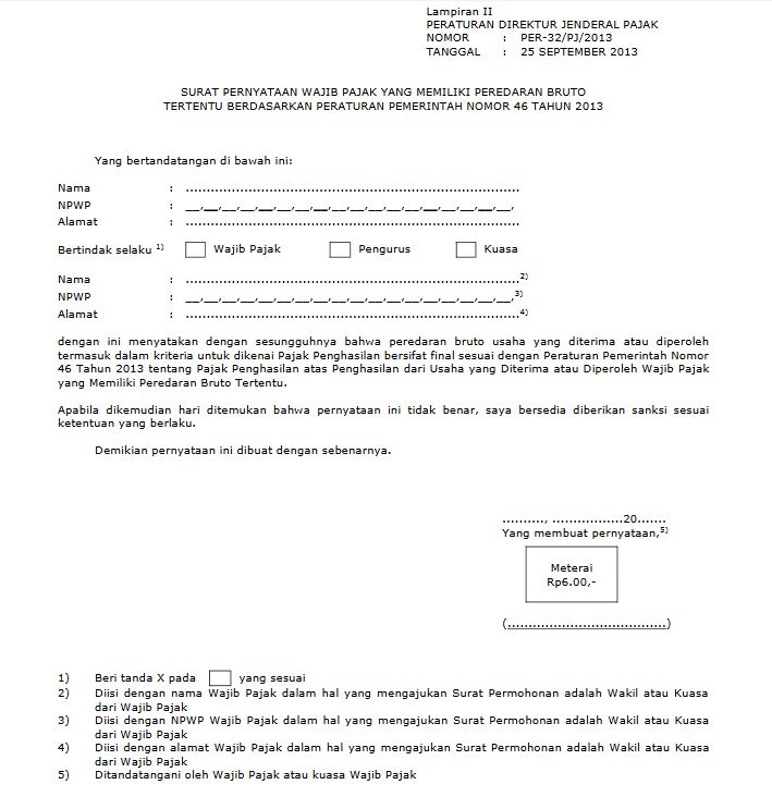 Contoh Surat Kuasa Perdata - Kontrak Kerja