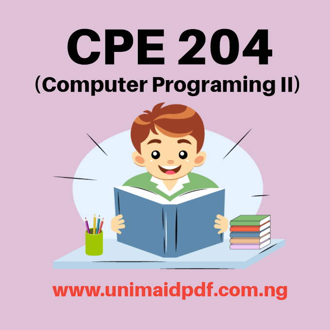 CPE 204 : Computer Programming II