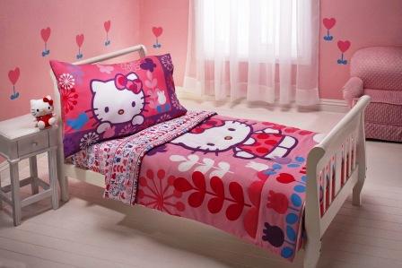 Contoh desain kamar tidur anak perempuan ukuran kecil