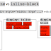 CSS - Comparing Inline and block and inline-block 